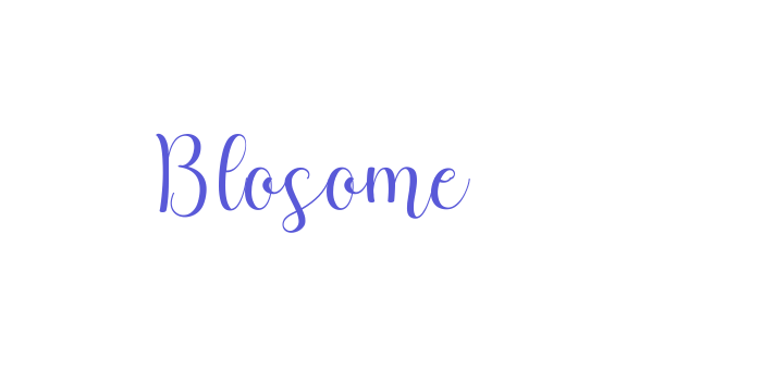 Blosome Font