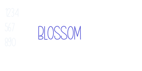 Blossom font