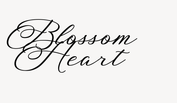 Blossom Heart Font