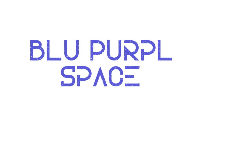 Blu Purpl Space Font