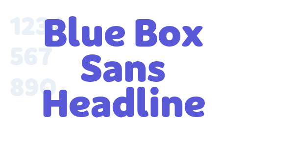 Blue Box Sans Headline font free