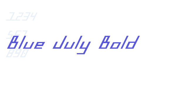 Blue July Bold font free