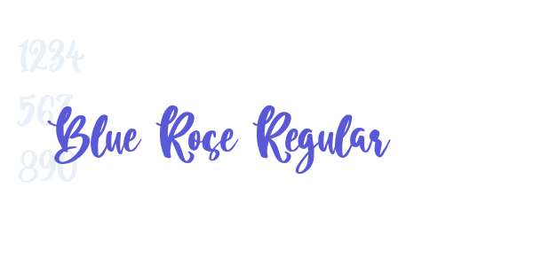 Blue Rose Regular font free