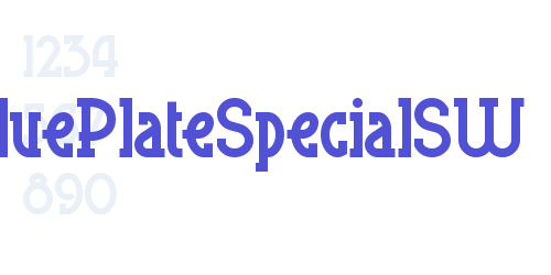 BluePlateSpecialSW-font-download