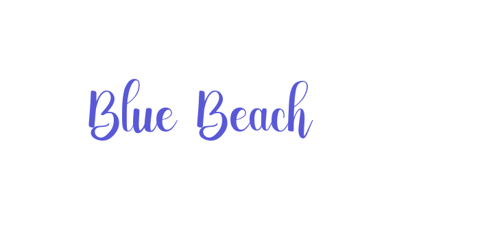 Blue Beach Font Download