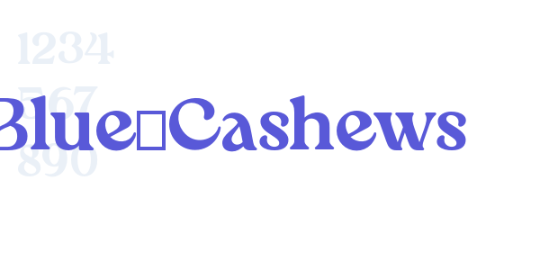 Blue_Cashews font free