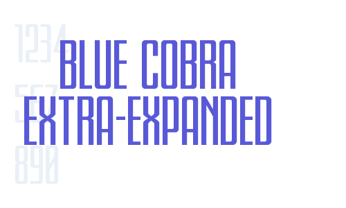 Blue Cobra Extra-Expanded Font Download