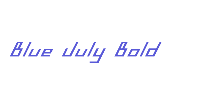 Blue July Bold Font Download