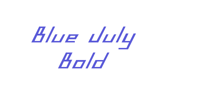 Blue July Bold Font