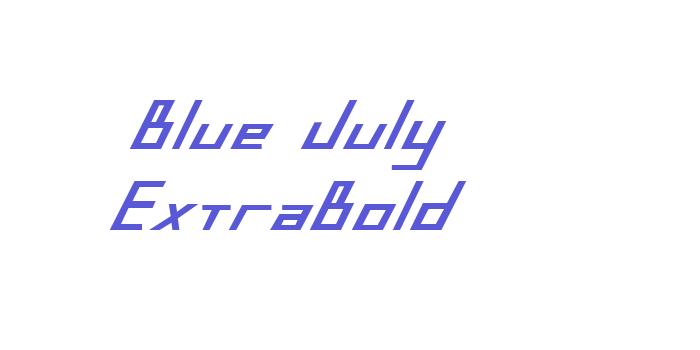 Blue July ExtraBold Font Download