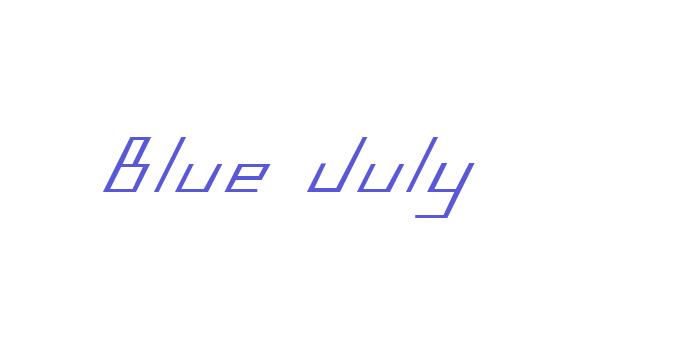 Blue July Font