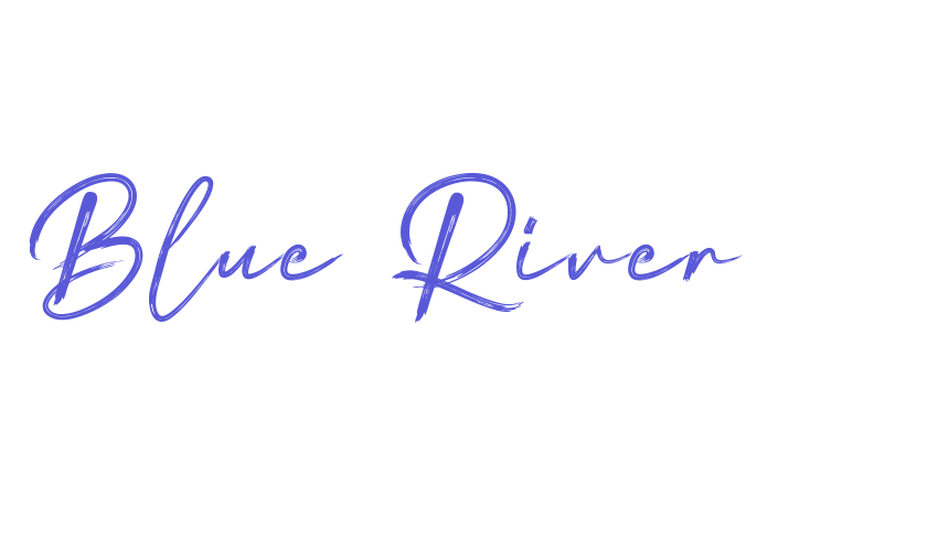 Blue River Font