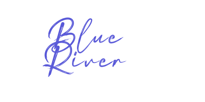 Blue River Font Download