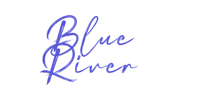 Blue River Font