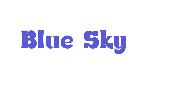 Blue Sky Font