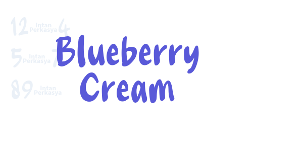 Blueberry Cream font free