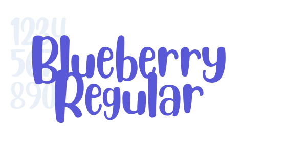 Blueberry Regular font free