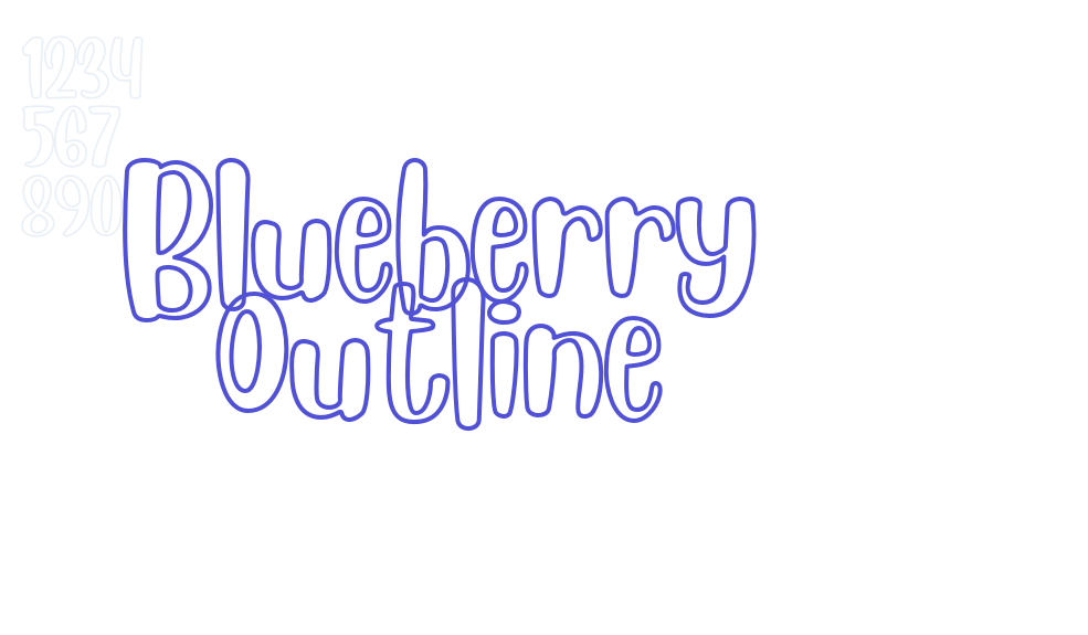 Blueberry Outline-font-download