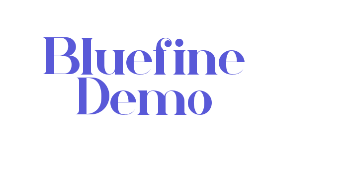 Bluefine Demo Font Download