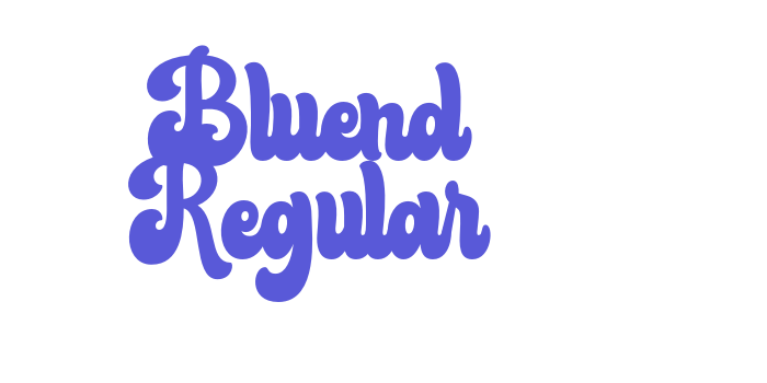 Bluend Regular Font