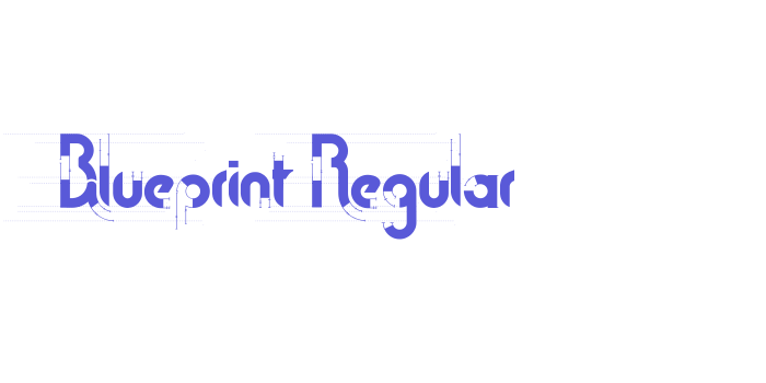 Blueprint Regular Font Download