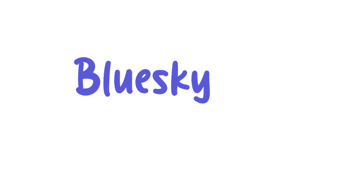 Bluesky Font