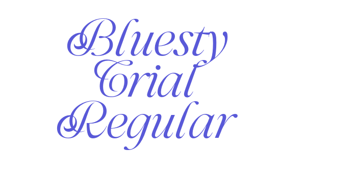 Bluesty Trial Regular Font Download