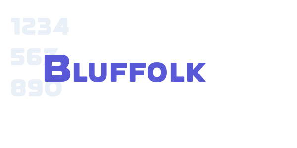 Bluffolk font free