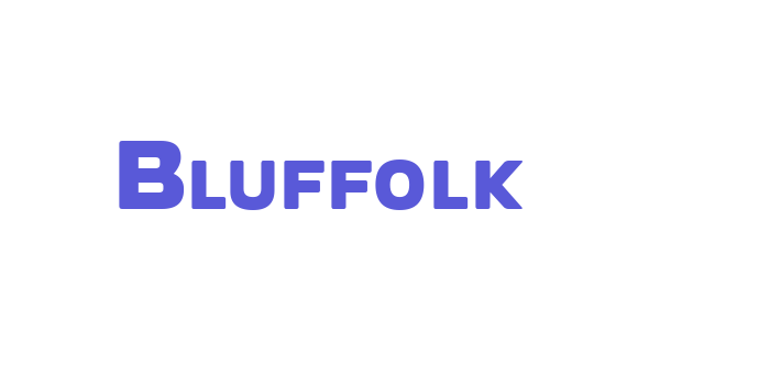 Bluffolk Font Download