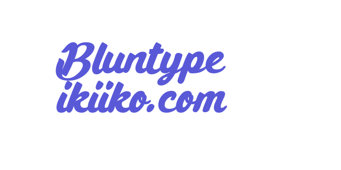 Bluntype ikiiko.com Font Download