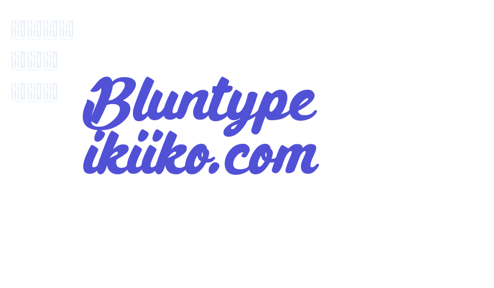 Bluntype ikiiko.com-font-download