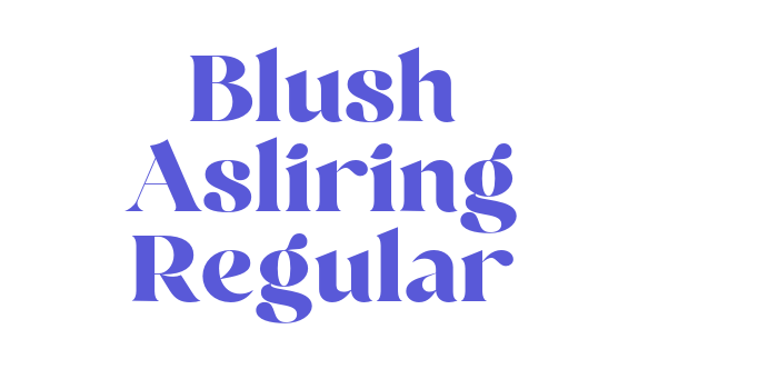 Blush Asliring Regular Font Download