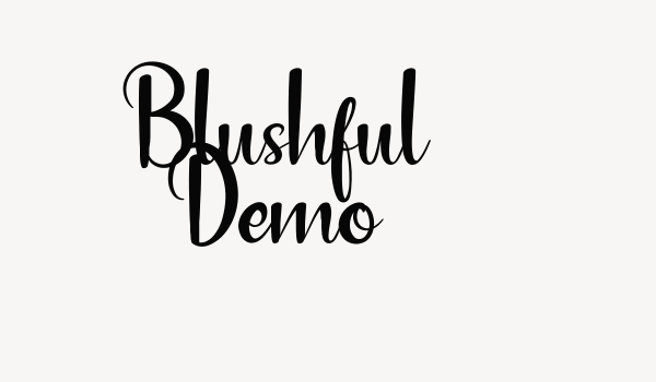 Blushful Demo Font