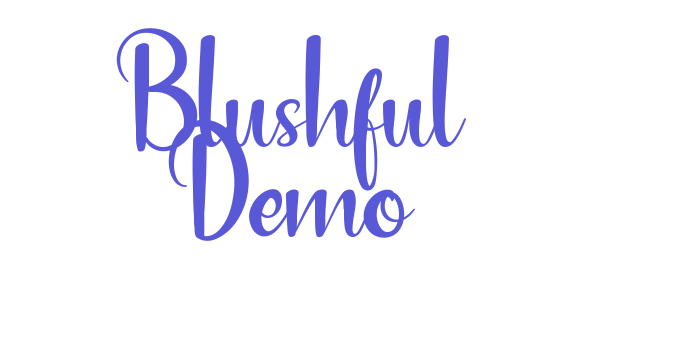 Blushful Demo Font