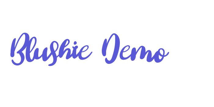 Blushie Demo Font Download