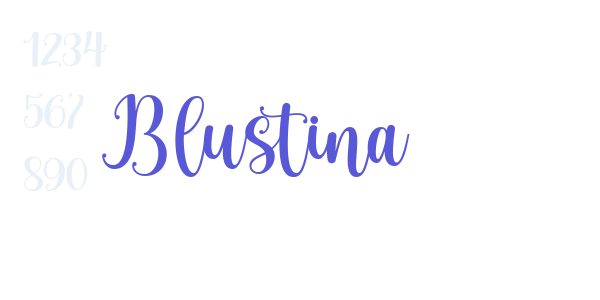 Blustina font free