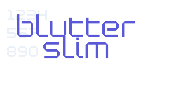 Blutter Slim font free