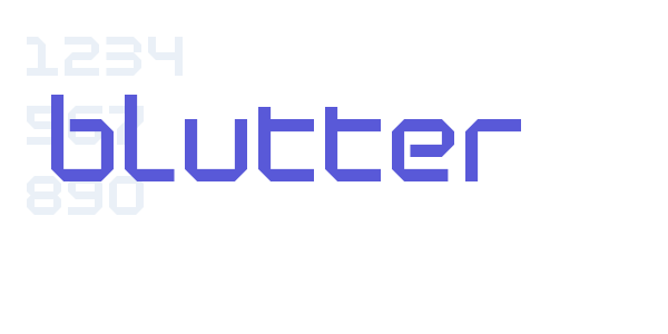 Blutter font free