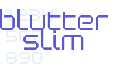 Blutter Slim Font Download