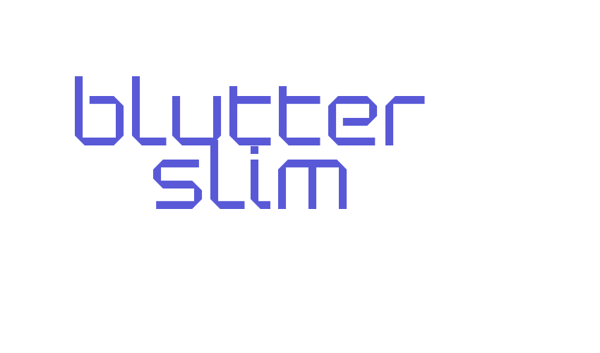 Blutter Slim Font