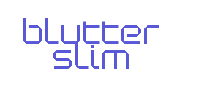 Blutter Slim Font Download