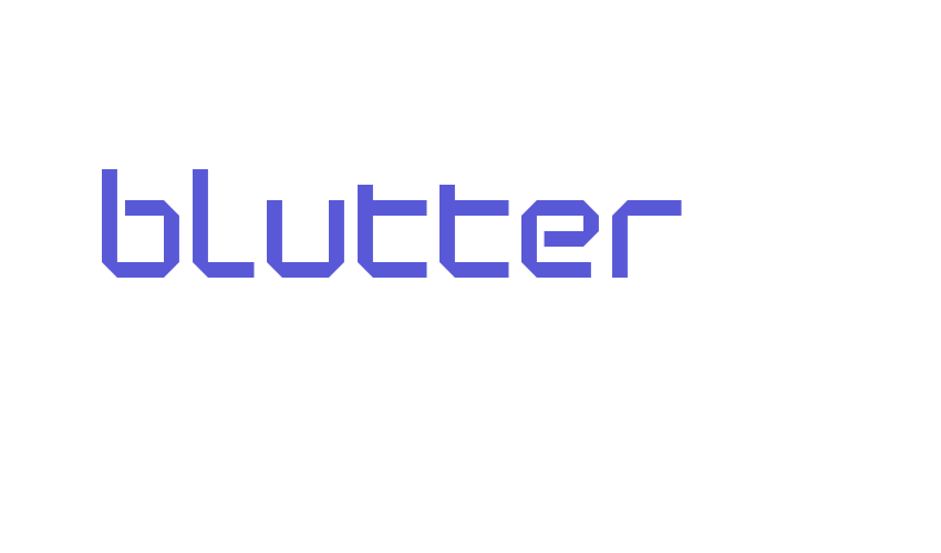 Blutter Font