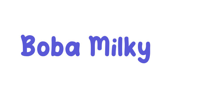 Boba Milky Font Download