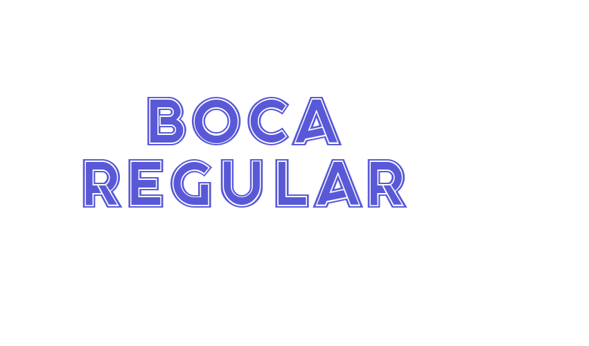 Boca Regular Font Download