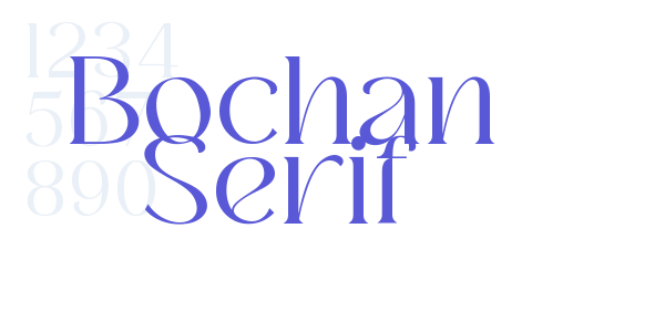 Bochan Serif font free