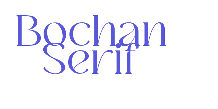 Bochan Serif Font