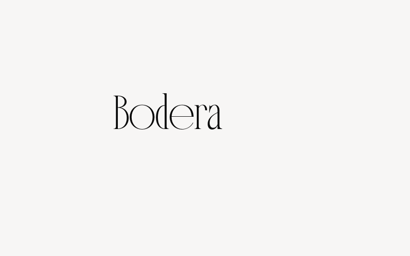 Bodera Font