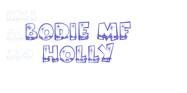 Bodie MF Holly font free