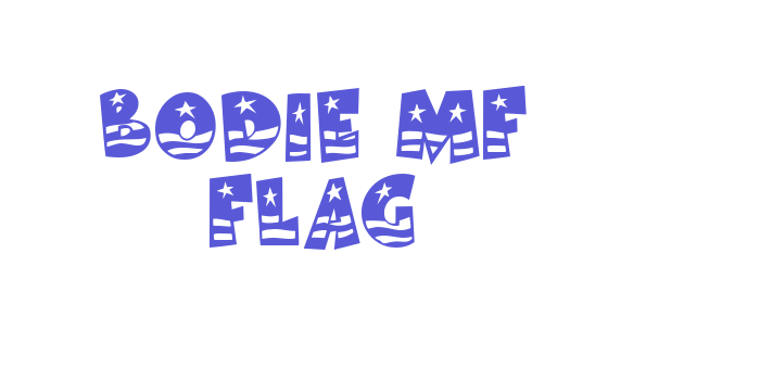 Bodie MF Flag Font Download