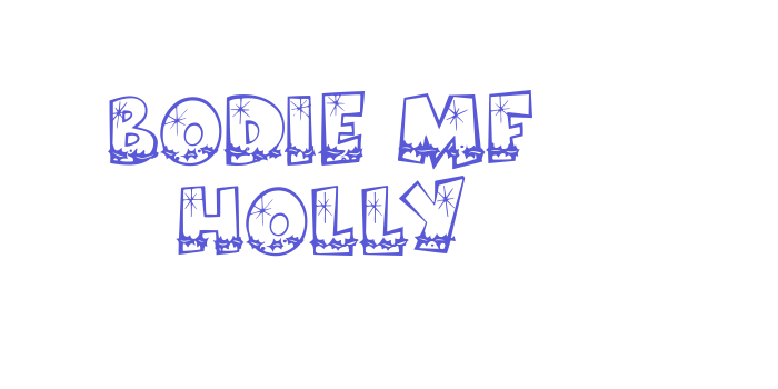 Bodie MF Holly Font Download